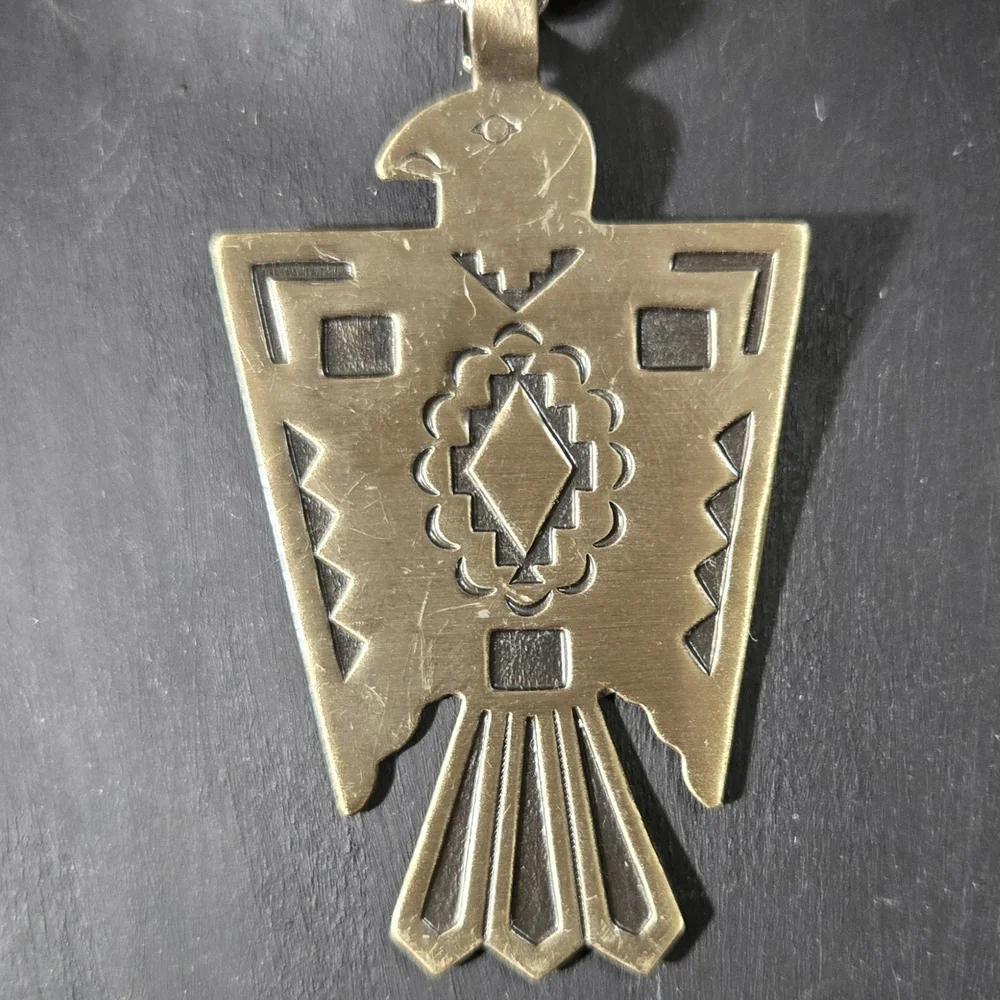 Silver Thunderbird Pendant Necklace - Picture 5 of 8